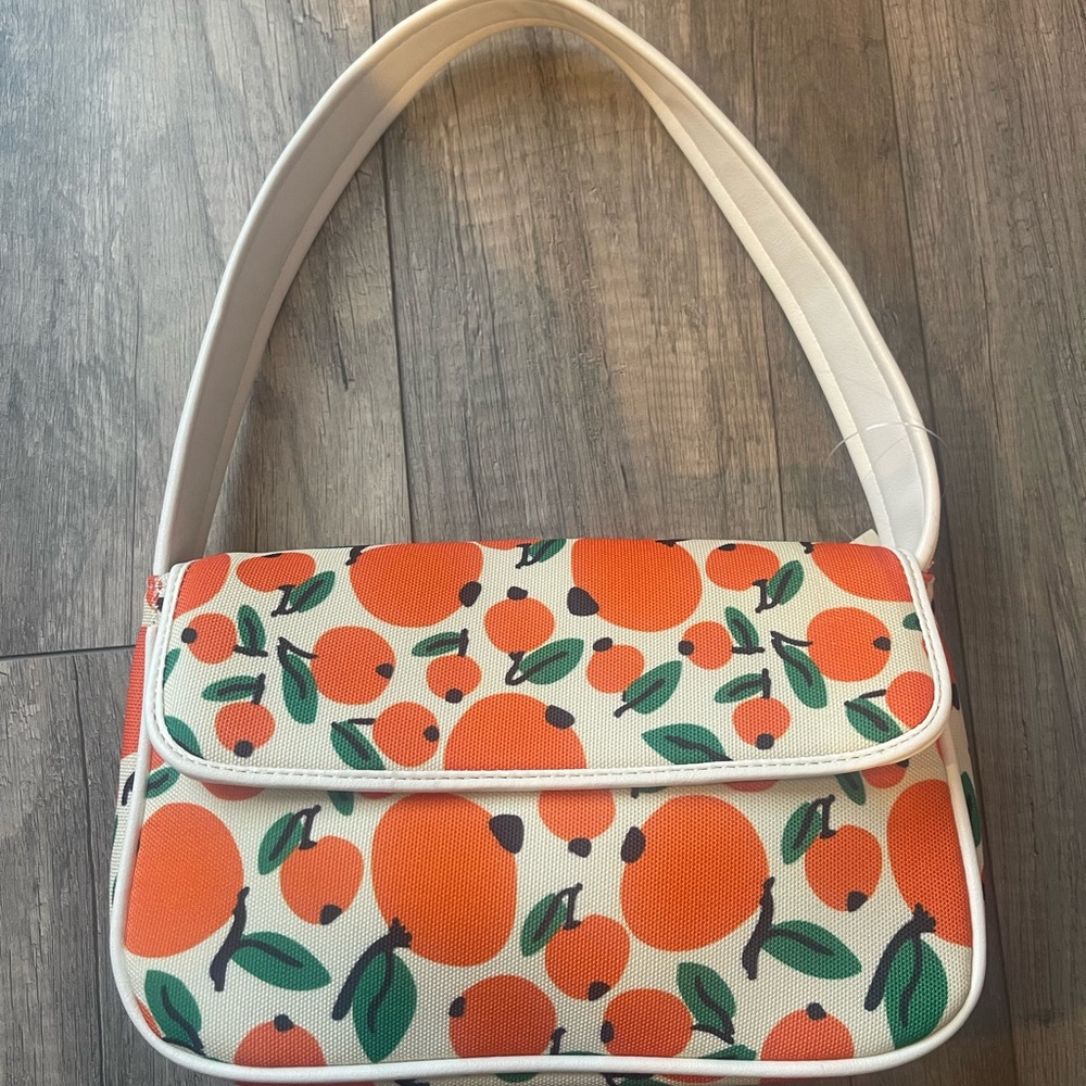 orange shoulder bag